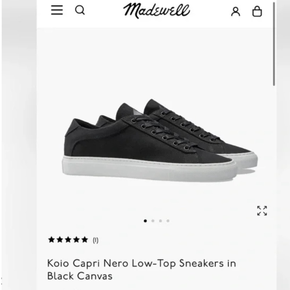 KOIO Capri Nero Black Low-Top Sneakers